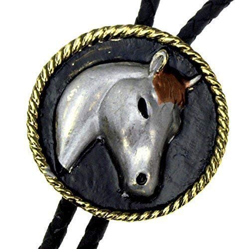 Preisvergleich Produktbild Bolo Tie Pony - naive style, Pferdkopf, Bolotie, Western-Krawatte