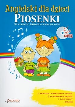 Paperback Angielski dla Dzieci Piosenki CD [Polish] Book