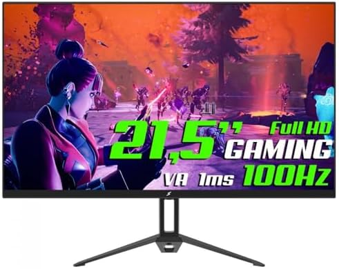 Monitor Gamer SuperFrame View, 21.5 Pol, Full HD, VA, 1ms, 100Hz,...