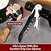 Professional Waiter Corkscrew Wine Openers Set, Heavy Duty Stainless Steel Hinges Wine Key for Restaurant Waiters, Sommelier, Bartenders