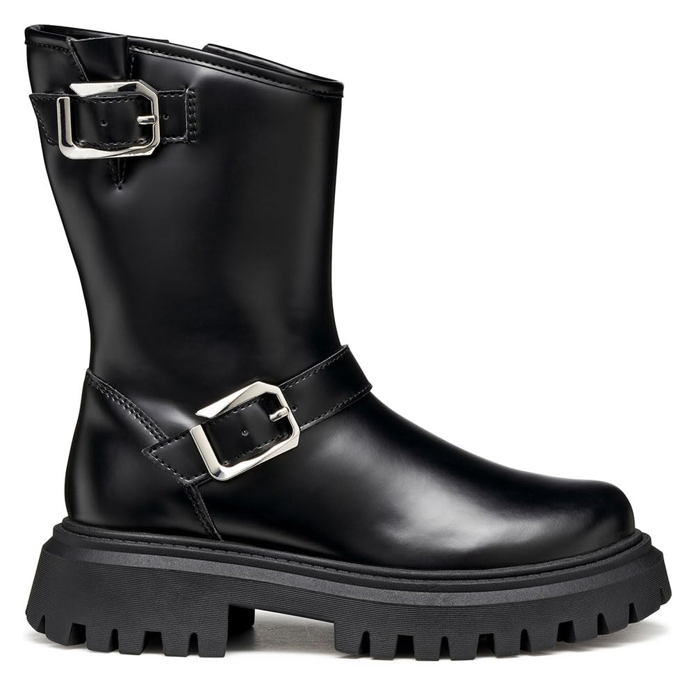 Geox Junior J Maquinnens Girl Ankle Boots Black 31 EU