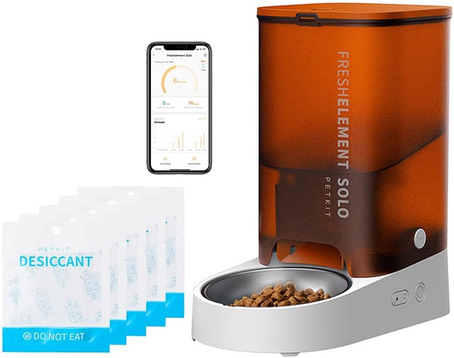 PETKIT Fresh Element Solo Automatic Cat Feeder (Orange