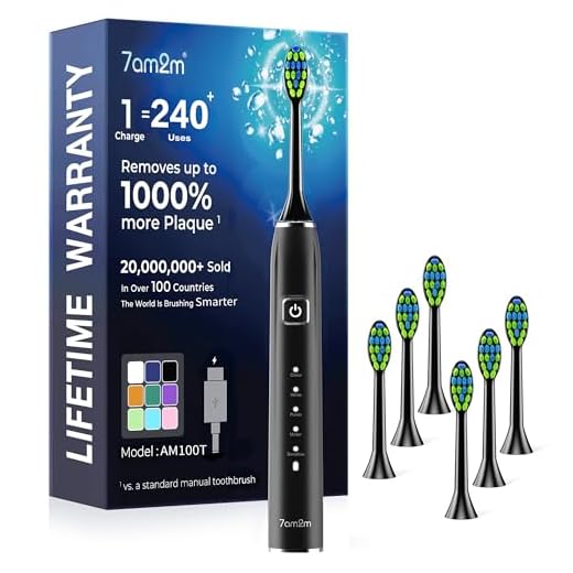 7AM2M Sonic Electric Toothbrush for Adults,Type-C Charging Run for 120 Days
