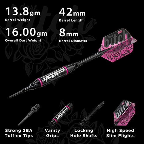 Viper 20-0317-16 Vanity Soft Tip Darts With Storage/Travel Case: Dart Bitch thumb #2