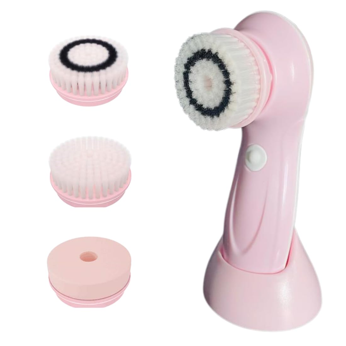 Electric Face Brush – Advanced Face Cleansing Brush with 3 Interchangeable Heads & 2 Speeds - HERPLA Premium Face Scrubber & Massaging Tool Device for Men & Women Suitable for All Skin Types