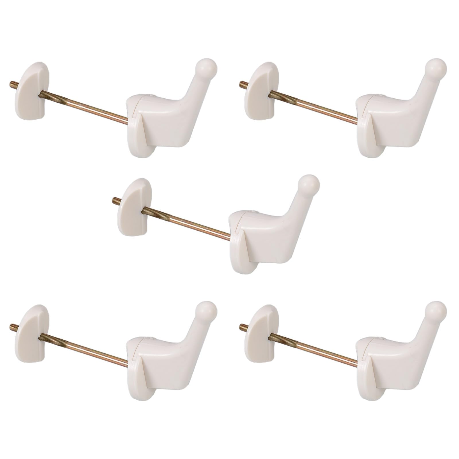 Lmysxaoz 5 Pack Radiator Towel Hooks, Abs Plastic Coat Hanger For Heater Drying Rack, Space Saving Bathroom Storage Robes Hats Kitchen Utensils