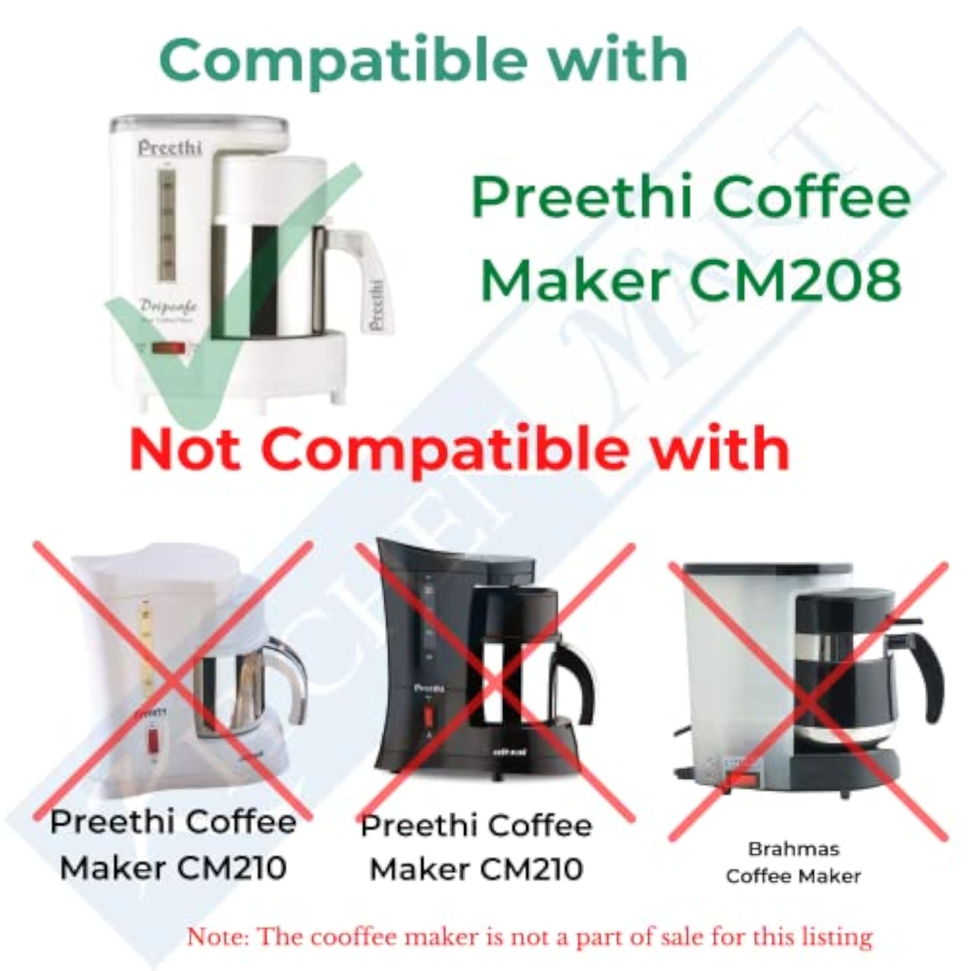Replacement Jug for Preethi DripCafe Coffee Maker