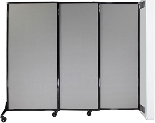Miniatura 5 de Versare División portátil de pared QuickWall deslizante  Opción de ruedas o papelería  Pantalla divisora de habitación de privacidad duradera