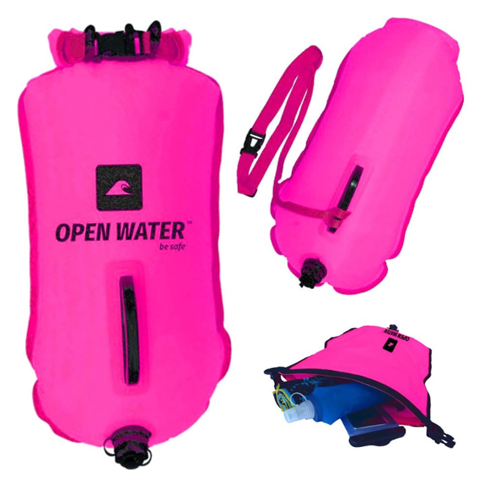 OpenWater Open Water Buoy 28L Pink, Boot di Sicurezza Unisex Adulto, Rosa, XL