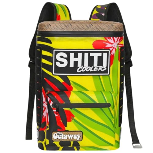 SHITI Coolers Cooler for Camping Travel Beach Soft Lunch Box for Food Drinks & Ice Portable Waterproof 24 Hr Insulated Bag with Shoulder Straps Customizable (The Getaway 15 Can Cooler)