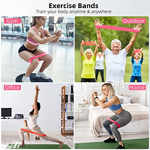 Resistance Bands, Exercise Workout Bands For Women And Men, 5 Set Of Stretch Bands For Booty Legs, Pilates Flexbands #TOP5