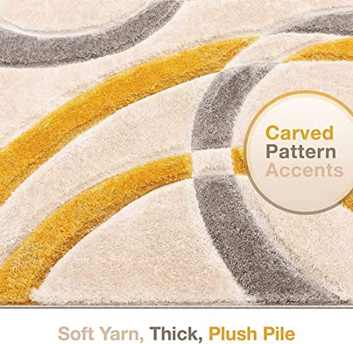 Image of Carpet Mahal Presence Gorgeous Design of Super Soft Shaggy Carpet for Living Room, Bedroom, Hall and Anywhere in Home. [10x12 feet]