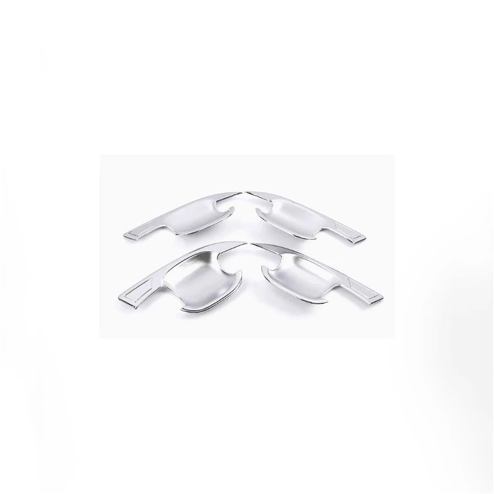 KJHOPY Car Door Handle Cover Chrome-Plated Sticker Trim for MG ZS MGZS ZX EZS ZST VS ZS11 2017~2024(Style 1)