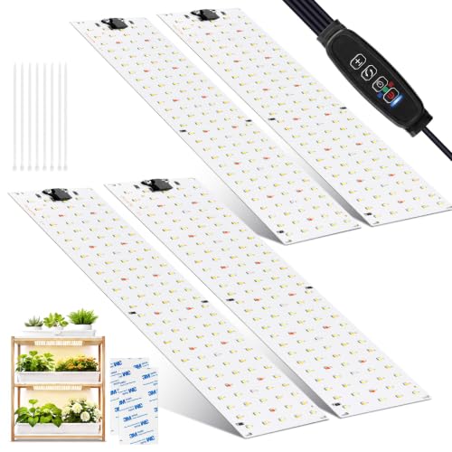 semai 4 Stück Pflanzenlampe LED Vollspektrum, Pflanzenlicht mit...