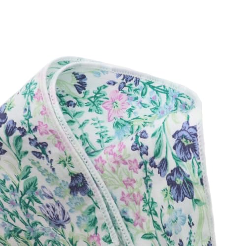 Image of Floral Pocket Squares for Men with Holder Printed Flower Mens Handkerchief Cotton Suit Pocket Hanky for Wedding