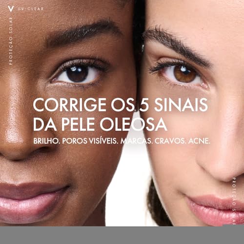 Vichy, Capital Soleil UV-Clear, Protetor Solar Facial, Cor 2.0, FPS60, 40G