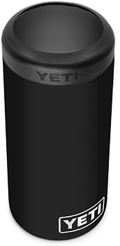 YETI Rambler 12 oz. Colster Slim Can Insulator for the Slim Hard Seltzer Cans, Black NO CAN INSERT