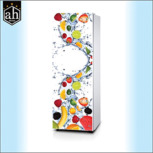 Image of Vinyl Food and Beverages Wall, Fridge Sticker, 160 x 60 cm, Clear