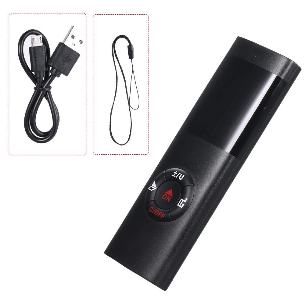 Karlak Télémètre numérique intelligent de 40 m - Mini mètre de distance - Chargement USB - Appareil de mesure de l'espace électronique pour les distances de volume de zone