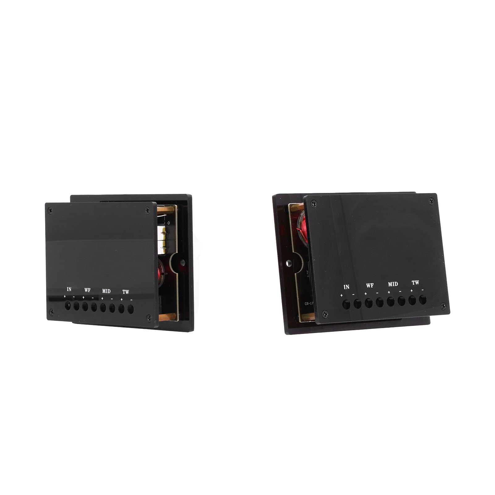 Divisore Frequenza Altoparlante 3 Vie 300W Nero Universale, Crossover Audio Filtro per Sonoro Auto, Dissipazione Termica ABS