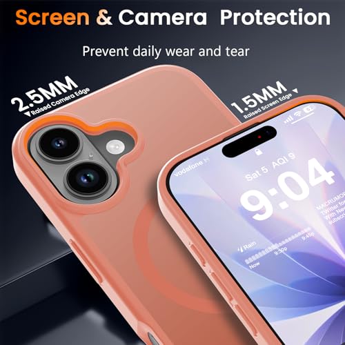 Coque iPhone 17 Coque Magsafe Orange WRJ - 5