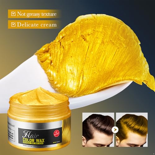 Cera para Cabello Mufeng Color Dorado 1 Unidad miniatura 7