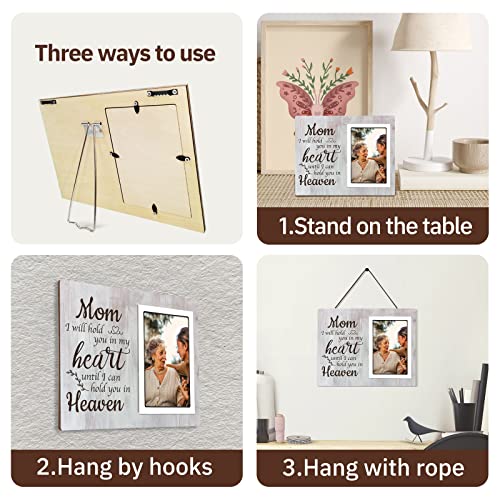 Memorial Gift For Loss Of Mother - Memorial Picture Frame - Loss Of Mother Sympathy Gifts, Bereavement Gifts For Loss Of Mom - Fits 4X6 Inches Photo #TOP5