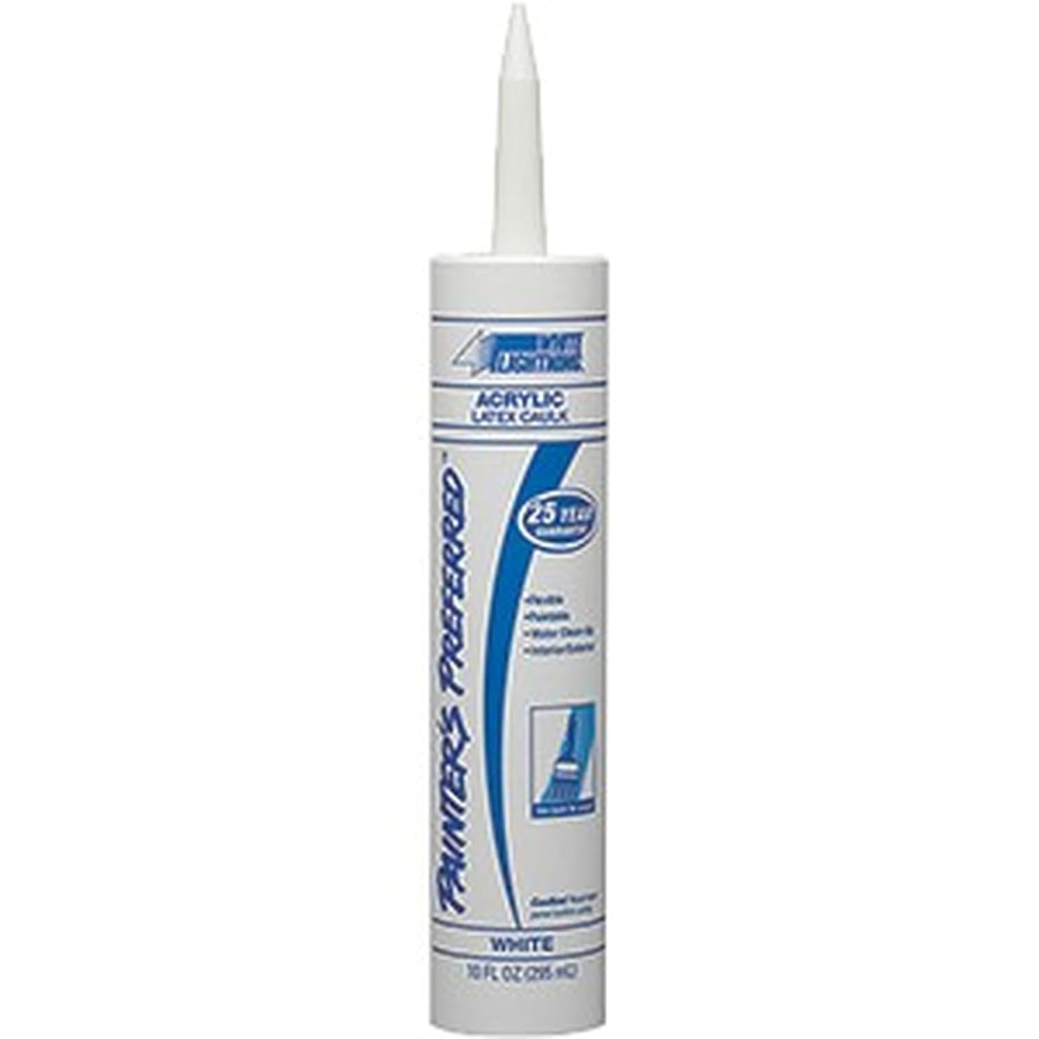 W13000010 10 oz. White Painters Preferred Acrylic Latex Caulk Plastic Tube 12/pk LANC-149329-NF