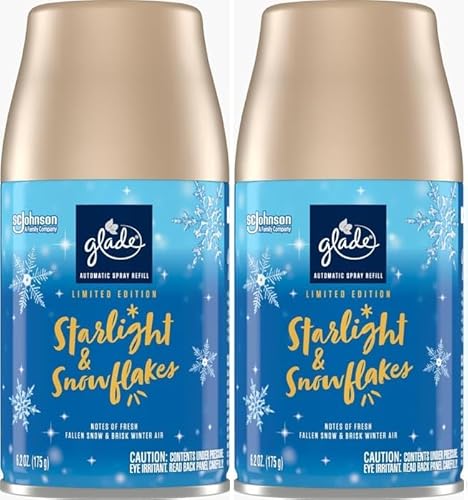 2 x Glade Automatic Spray Refill 269ml - Starlight & Snowflakes