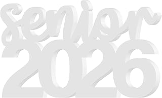 Senior 2026 Sign Graduation Decorations Class of 2026 Photo Booth Props for Photoshoot, Graduation Table Centerpieces Senior 2026 Letter Sign for Senior Night Decor Grad Party Supplies