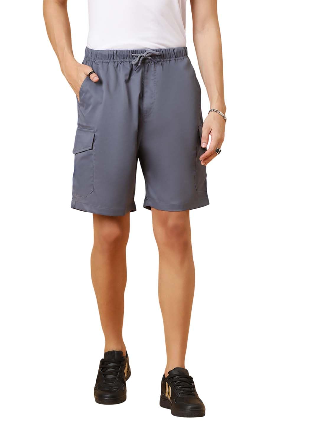 kotty Men's Solid Regular Fit Comet Stylish Shorts-picture-38