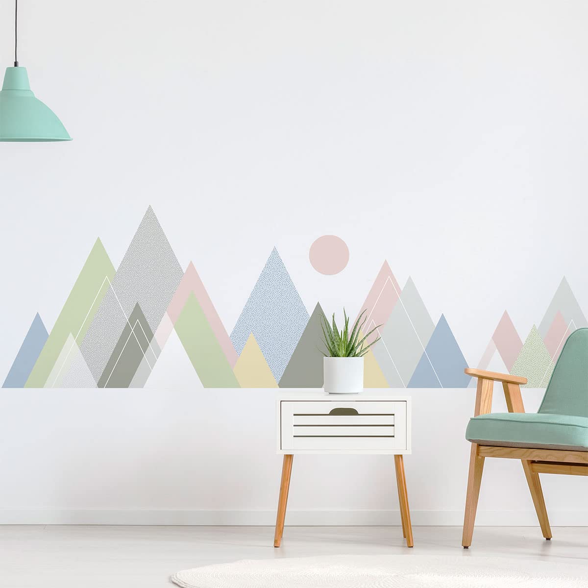 JURA Giant Scandinavian Mountains Wall Sticker 80 x 120 cm