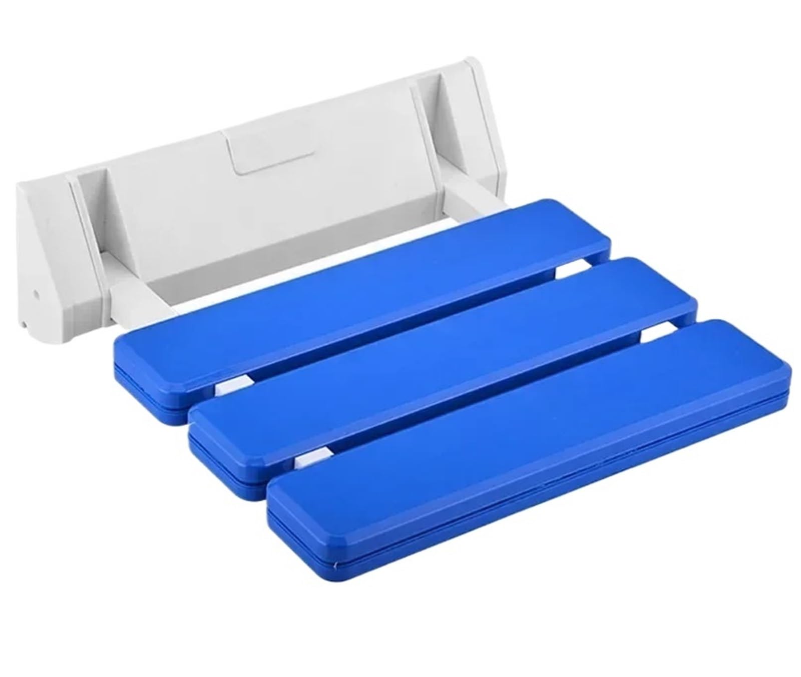 Asiento Ducha Pared Montada Asientos de Ducha montados en la Pared | Cuarto de baño Silla plegable azul Baño Inodoro Banco Taburete(Blue 38 32CM)