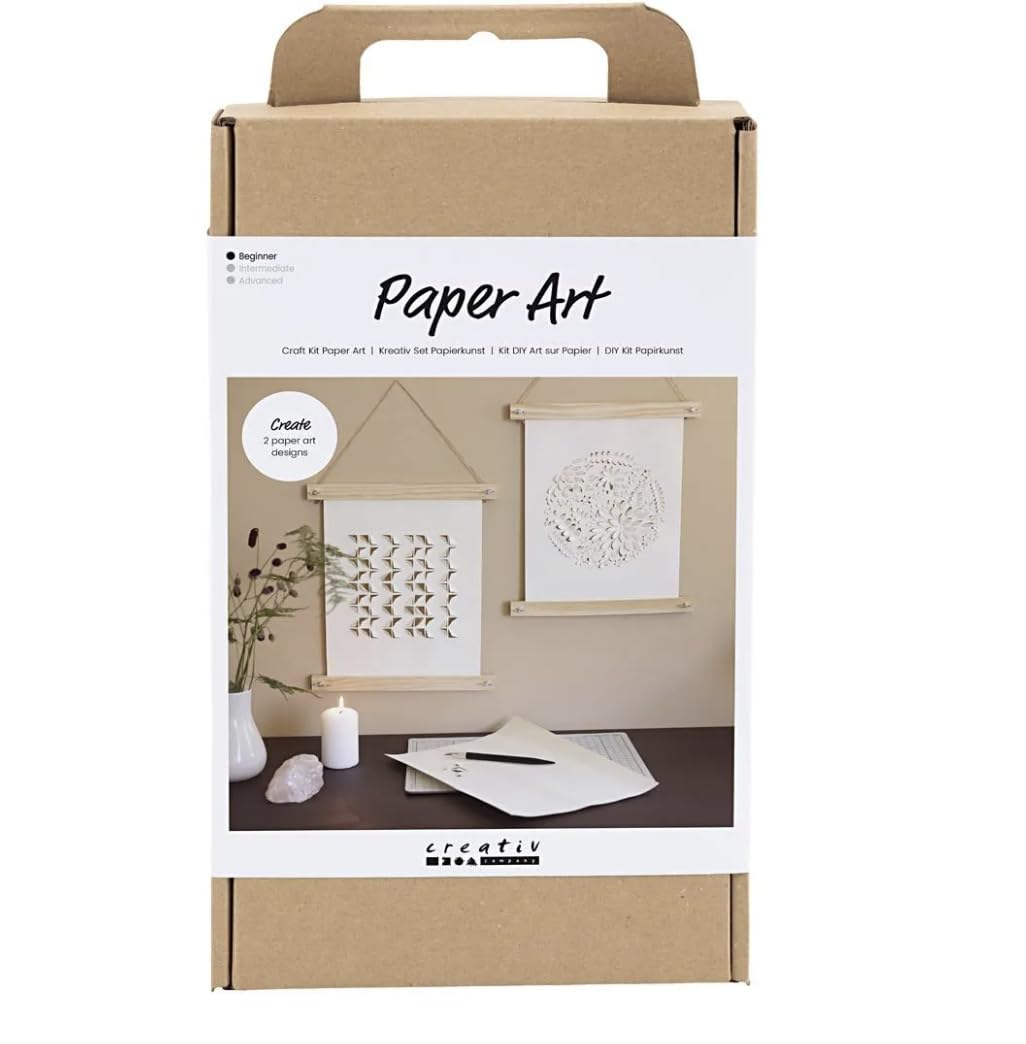 CREATIVE Craft Kit Paper Art, Off White, 1 Pack