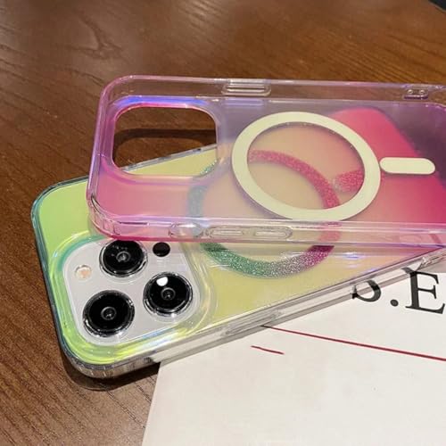 Coque acrylique iPhone 13 Pro Max pailletée anti-choc et laser - 4