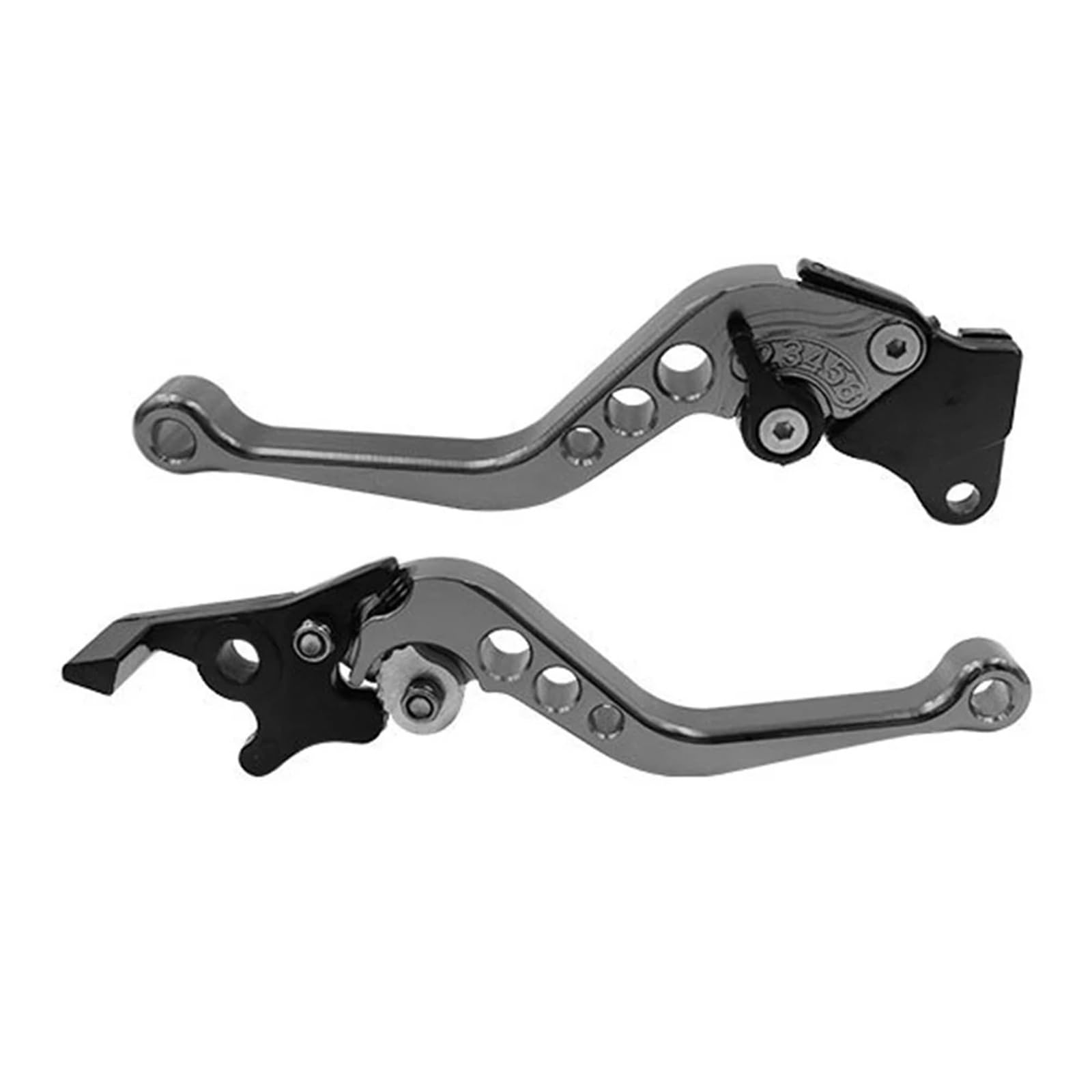 Hsyduhae B Motorbike Rake Levers 2Pcs Universal Aluminum Alloy Motorcycle Rake Handle Motorbike Modification Motor Clutch Drum Lever(B)