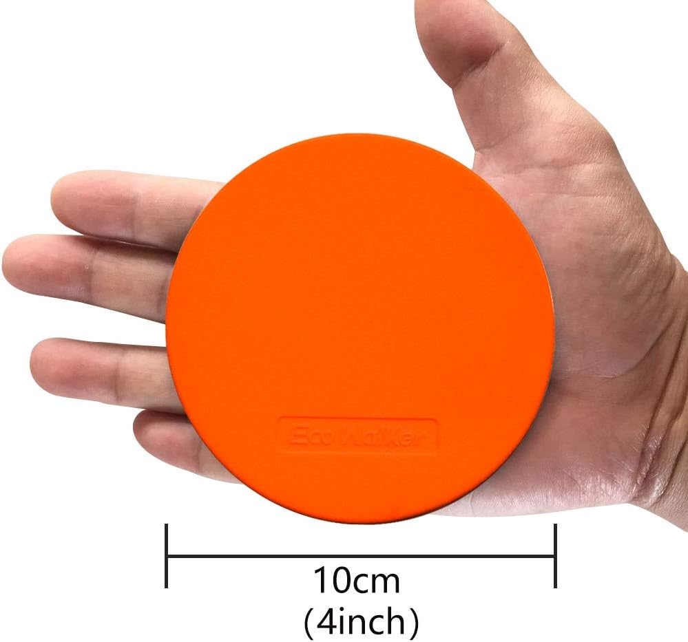 Eco Walker 4inch Mini Floor Spot Markers for Classroom Preschool and Kindergarten (Set of 20pcs) (Orange) : Sports & Outdoors