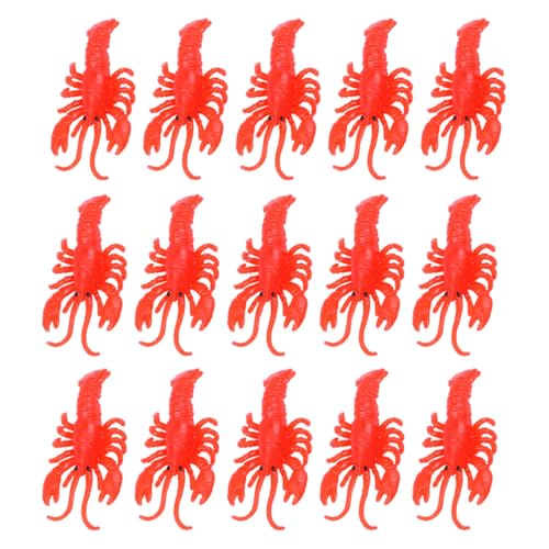 VICASKY 50 Stück Kleiner Hummer aus Flexiblem Silikon Tragbares Kognitives Kinderzubehör für Lernspiele und Partyspaß