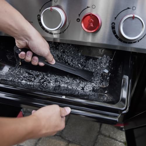 Image of Weber Genesis E-330 Liquid Propane Gas Grill for Outdoor Cooking, 3 Burners, Black - Porcelain-Enameled Cast-Iron Grates, PureBlu Burners & Sear Zone