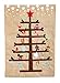 Evergreen Embroidered Forest Christmas Tree Burlap Garden Flag, 12.5 x 18 inches