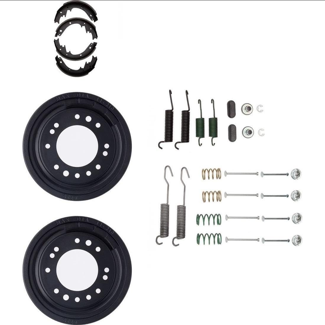 Brake Shoe Drum Drum Brake Hardware Kit for GMC 1500 Series 1965 5.7L 351cid V6 RWD;Front