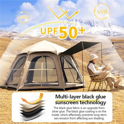 Carpa tipo domo para camping 5-6 personas miniatura 3