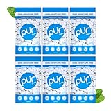PUR Gum | Aspartame Free Chewing Gum | 100% Xylitol | Natural Peppermint Flavoured Gum, 55 Pieces (Pack of 6)