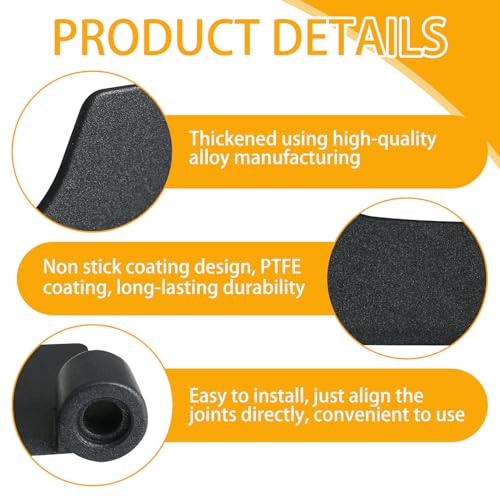 Paleta para hacer pan compatible con Panasonic BreadMaker, paletas de mezcla de repuesto antiadherentes con revestimiento de teflón plano, accesorios para panificadora Panasonic SD256 SD257 SD2511 - imagen 3