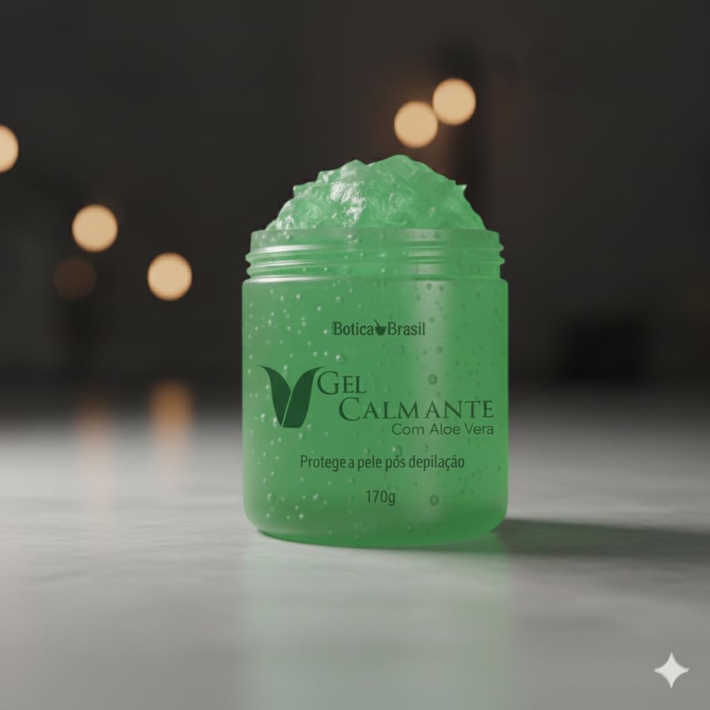 Gel Calmante com Aloe Vera – Pós creme depilador Botica Brasil