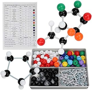 240Pcs Molecular Model Organic Inorganic Structure Kit Chemistry Electron Orbit Structure Set for Teacher Students Scientist Chemistry Class