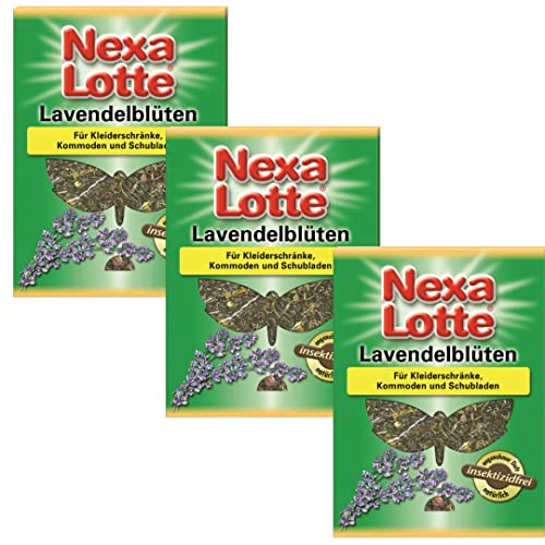 Nexa Lotte Fleurs de Lavande pour Armoire, Protection Naturelle Contre Les Insectes sans insecticides, Parfum Anti-parasites, Contenu 1 Sachet également à Suspendre (3)