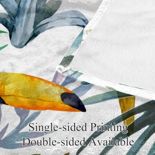 Couverture polaire tropicale douce et chaude microfibre pour canapé - 4