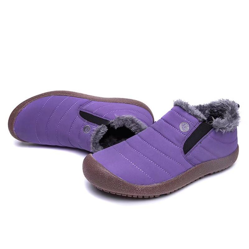 Men's Women's Rubber Sole Warm Snow Shoes for Winter Snow Street Walking4