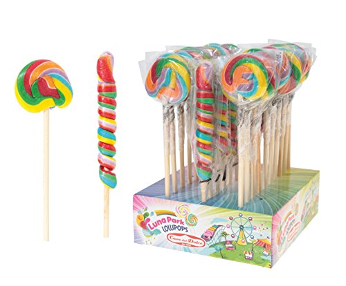 Juego de 30 piruletas surtidas LunaPark arcoiris-